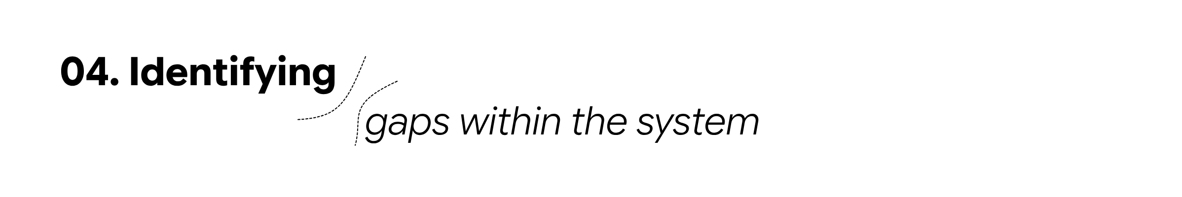 04. Identifying Gaps within the System